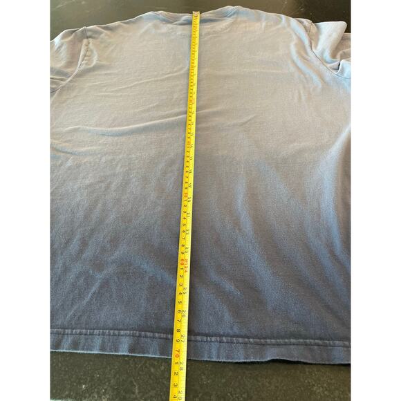 American Eagle Ombre blue tee men's L with floral fade - Picture 8 of 8